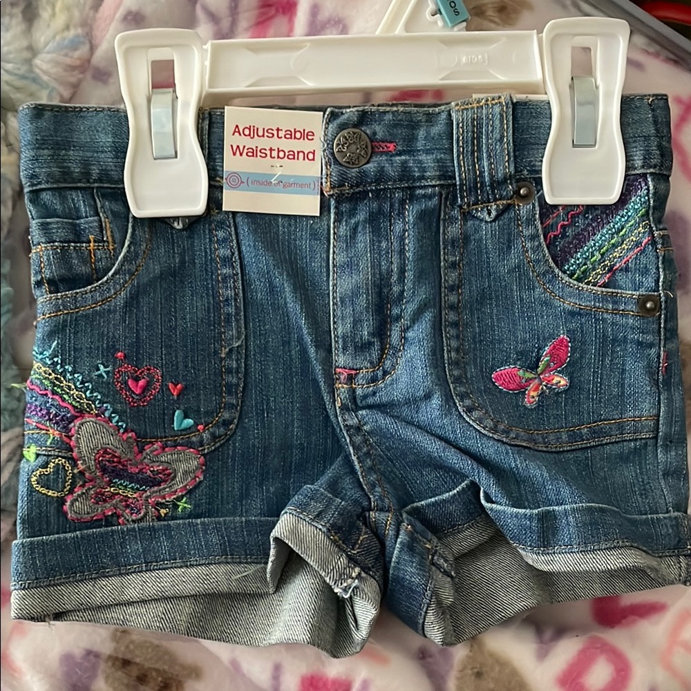 Embroidered Denim Shorts for Kids